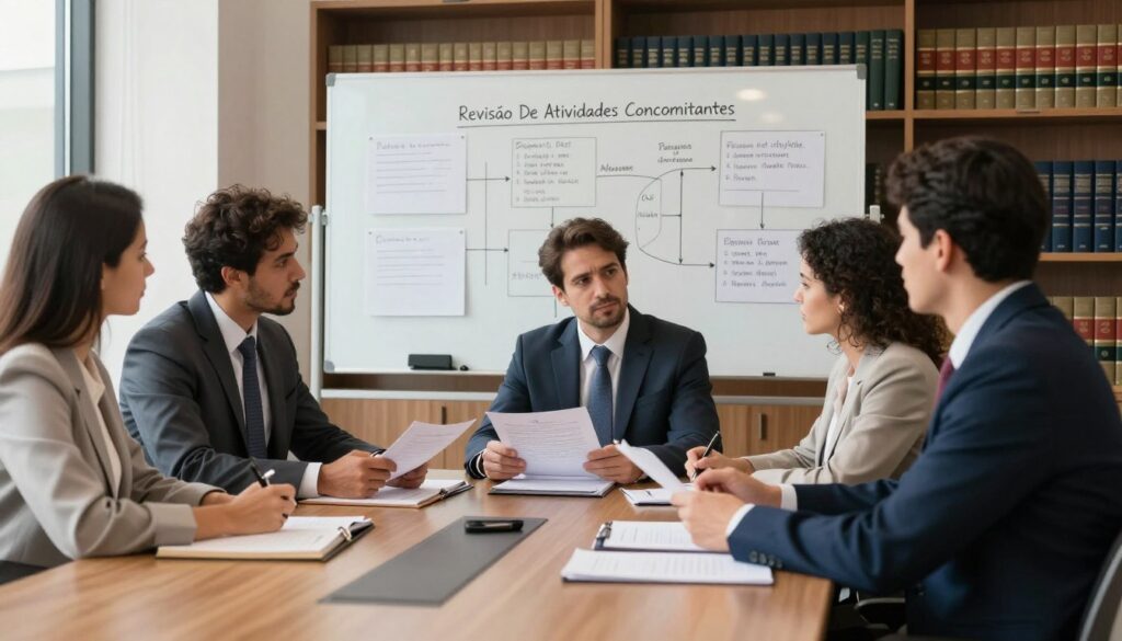 revisão de atividades concomitantes